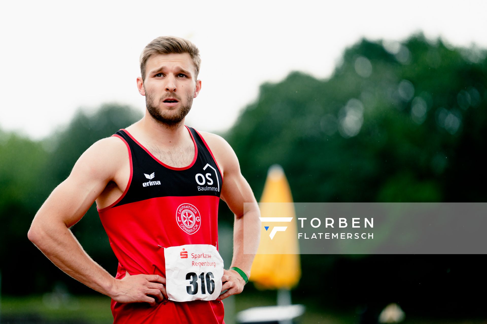 Fabian Dammermann (LG Osnabrueck) ueber 400m am 04.06.2022 waehrend der Sparkassen Gala in Regensburg